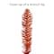 6ft. Pre-Lit Orange Tinsel Artificial Christmas Tree, Clear Lights